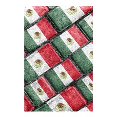 Mexican Flag Pattern Design Shower Curtain 48  X 72  (small)  by dflcprints