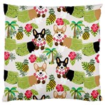 Hula Corgis Fabric Standard Flano Cushion Case (Two Sides) Back