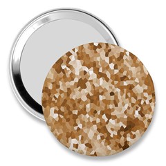 Texture Background Backdrop Brown 3  Handbag Mirrors by Celenk