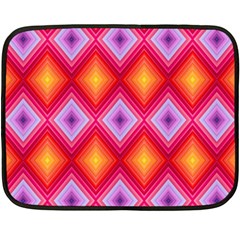 Texture Surface Orange Pink Fleece Blanket (mini)