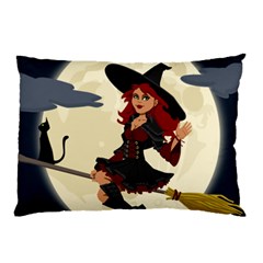 Witch Witchcraft Broomstick Broom Pillow Case