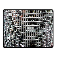 Skyscraper Glass Facade Offices Double Sided Fleece Blanket (small) 