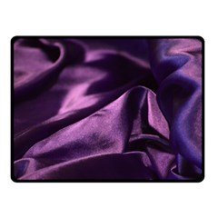 Shiny Purple Silk Royalty Double Sided Fleece Blanket (small) 
