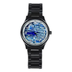 Graphics Wallpaper Desktop Assembly Stainless Steel Round Watch