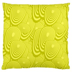 Yellow Oval Ellipse Egg Elliptical Standard Flano Cushion Case (two Sides)
