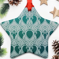 Teal Art Nouvea Ornament (star) by NouveauDesign