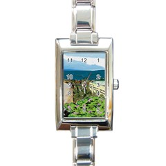 A Day At Safety Beach By Julie Grimshaw 2017 Rectangular Italian Charm Watch