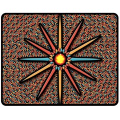 Star Double Sided Fleece Blanket (medium)  by linceazul