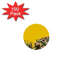 Pineapple Raw Sweet Tropical Food 1  Mini Buttons (100 Pack)  by Celenk