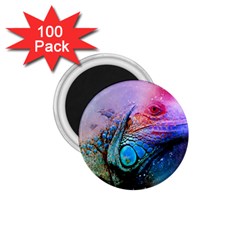 Lizard Reptile Art Abstract Animal 1 75  Magnets (100 Pack) 