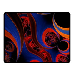 Fractal Abstract Pattern Circles Double Sided Fleece Blanket (small)  by Celenk
