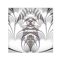 Fractal Delicate Intricate Small Satin Scarf (square)