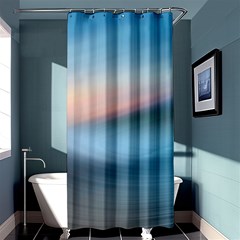 Wave Background Pattern Abstract Lines Light Shower Curtain 36  X 72  (stall) 