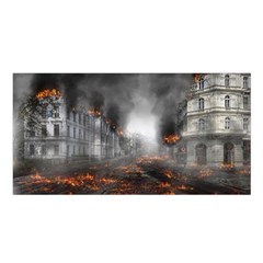 Armageddon Destruction Apocalypse Satin Shawl