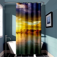 Landscape Lake Sun Sky Nature Shower Curtain 36  X 72  (stall) 