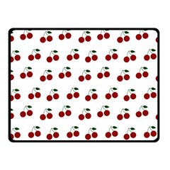 Cherries Double Sided Fleece Blanket (small)  by snowwhitegirl