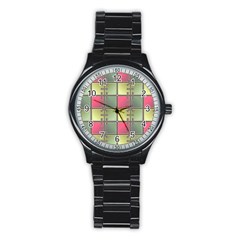 Seamless Pattern Seamless Design Stainless Steel Round Watch
