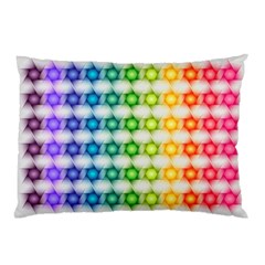 Background Colorful Geometric Pillow Case by Nexatart