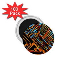City Scape 1 75  Magnets (100 Pack) 