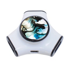 Abstract Painting Background Modern 3-port Usb Hub