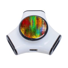 Color Abstract Background Textures 3-port Usb Hub