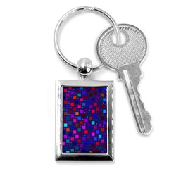 Squares Square Background Abstract Key Chains (rectangle) 