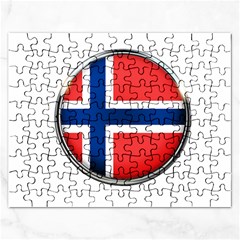 Norway Country Nation Blue Symbol Rectangular Jigsaw Puzzl by Nexatart