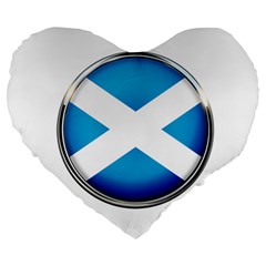 Scotland Nation Country Nationality Large 19  Premium Flano Heart Shape Cushions by Nexatart