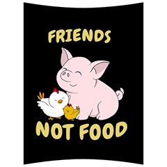 Friends Not Food - Cute Pig And Chicken Back Support Cushion