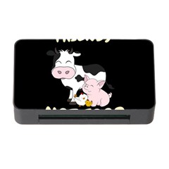 Friends Not Food - Cute Cow, Pig And Chicken Memory Card Reader With Cf