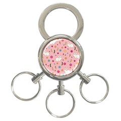 Easter Bunny  3-ring Key Chains