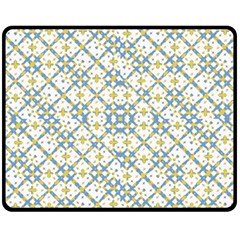 Vivid Check Geometric Pattern Double Sided Fleece Blanket (medium)  by dflcprints