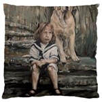 An Old Friend Large Cushion Case (Two Sides) Back