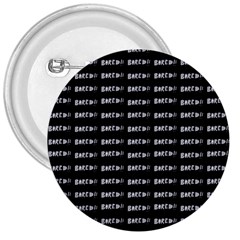 Bored Comic Style Word Pattern 3  Buttons by dflcprints