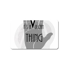 Vulcan Thing Magnet (name Card) by Howtobead