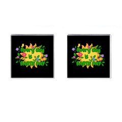 Earth Day Cufflinks (square) by Valentinaart