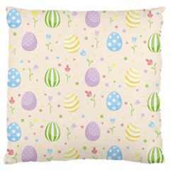 Easter Pattern Large Flano Cushion Case (one Side) by Valentinaart