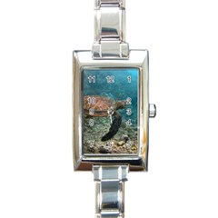 Sea Turtle 3 Rectangle Italian Charm Watch by trendistuff
