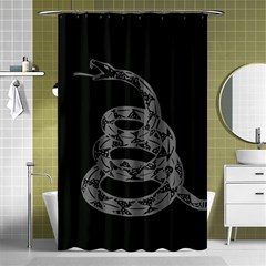 Gadsden Flag Don t Tread On Me Shower Curtain 48  X 72  (small) 