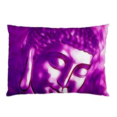 Purple Buddha Art Portrait Pillow Case (two Sides) by yoursparklingshop