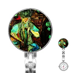 Girl In A Bar Stainless Steel Nurses Watch