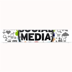 Social Media Computer Internet Typography Text Poster Small Bar Mats by Sapixe