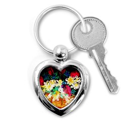 Dscf1390 - Basket Flowers Key Chains (heart) 