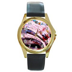 Egg In The Duck   Needle In The Egg 3 Round Gold Metal Watch