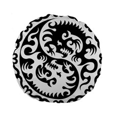 Ying Yang Tattoo Standard 15  Premium Round Cushions by Sapixe