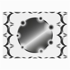 Metal Circle Background Ring Large Glasses Cloth by Sapixe