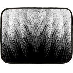 Feather Graphic Design Background Double Sided Fleece Blanket (mini)  by Sapixe