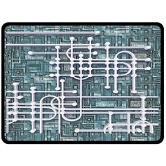 Board Circuit Control Center Fleece Blanket (large)  by Sapixe