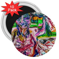 Budha Denied The Shine Of The World 3  Magnets (10 Pack)  by bestdesignintheworld