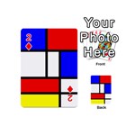 Piet Mondrian Mondriaan Style Playing Cards 54 (Mini)  Front - Diamond2